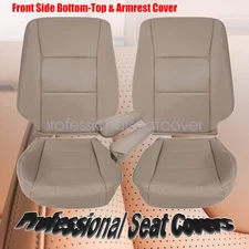 For 1998-2007 Toyota Land Cruiser Driver Passenger Bottom-Top Seat Cover Tan