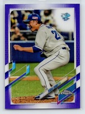 2021 Topps Chrome NPB Yudai Ohno #172 Purple Refractor /299 SP Chunichi Dragons
