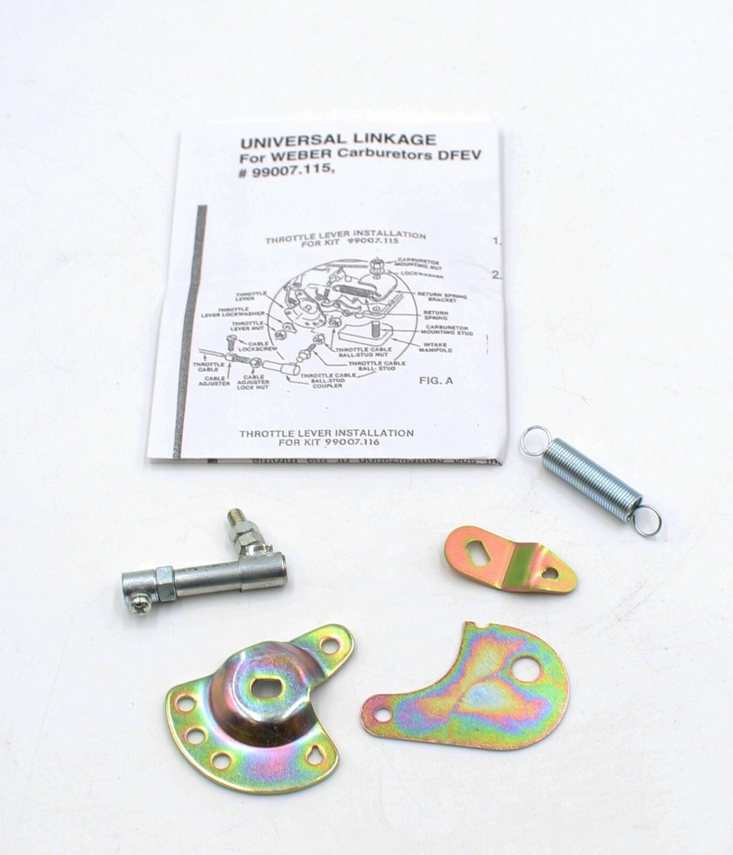 LINKAGE KIT FOR WEBER DFEV DFV CARBURETORS UNIVERSAL WEBER LINKAGE