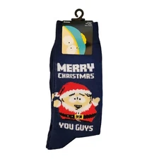 South Park Mr. Hankey & Cartman Christmas Crew Socks 2 Pairs New
