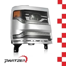 Fit 2016-2019 Chevrolet Silverado 1500 HID DRL LED Right Side Headlight 84893095