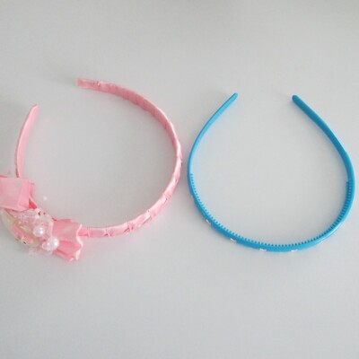 Two Hello Kitty Girls Hairband Headband Pink Sanro Turquiose Free Ship 