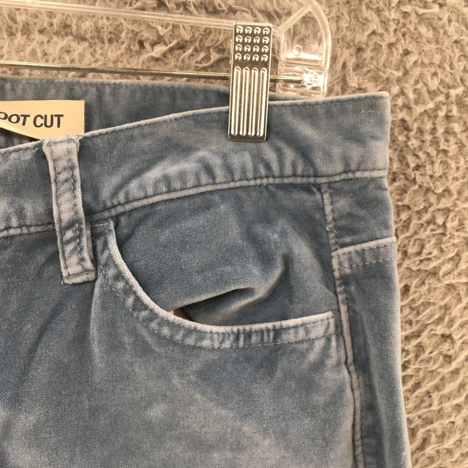 Pantalones de terciopelo GAP tiro bajo corte boot para mujer 4R (31x33,5 real) azul mezcla de algodón Foto 3 de 4
