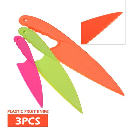 3 Pcs Lettuce Salad Knife Fruit Tomato Cabbage Slicer Soft Fruit Vegetables Tool - Picture 1 of 10