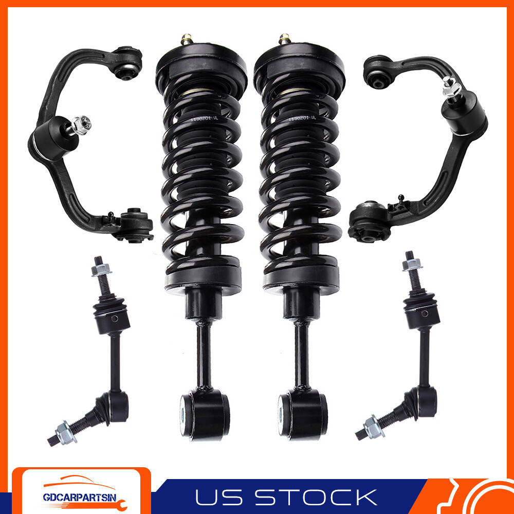 Front Complete Strut & Sway Bar & Control Arm For 2003-2006 Ford Expedition 5.4L
