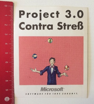 Aufkleber/Sticker: Microsoft - Software Für Ihre Zukunft - Project 3.0(24051659)