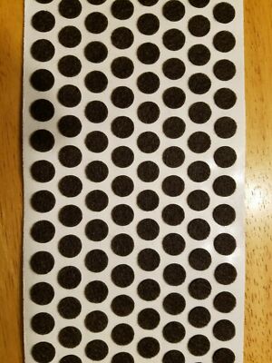 1000 3/8'' Brown Felt Dots Surface Protector Pad Trophy Cabinet Furniture Crafts