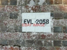 PHOTO  PLATE ON BRICKWORK RAILWAY HILL DERRINGSTONE EVL STANDS FOR ELHAM VALLEY
