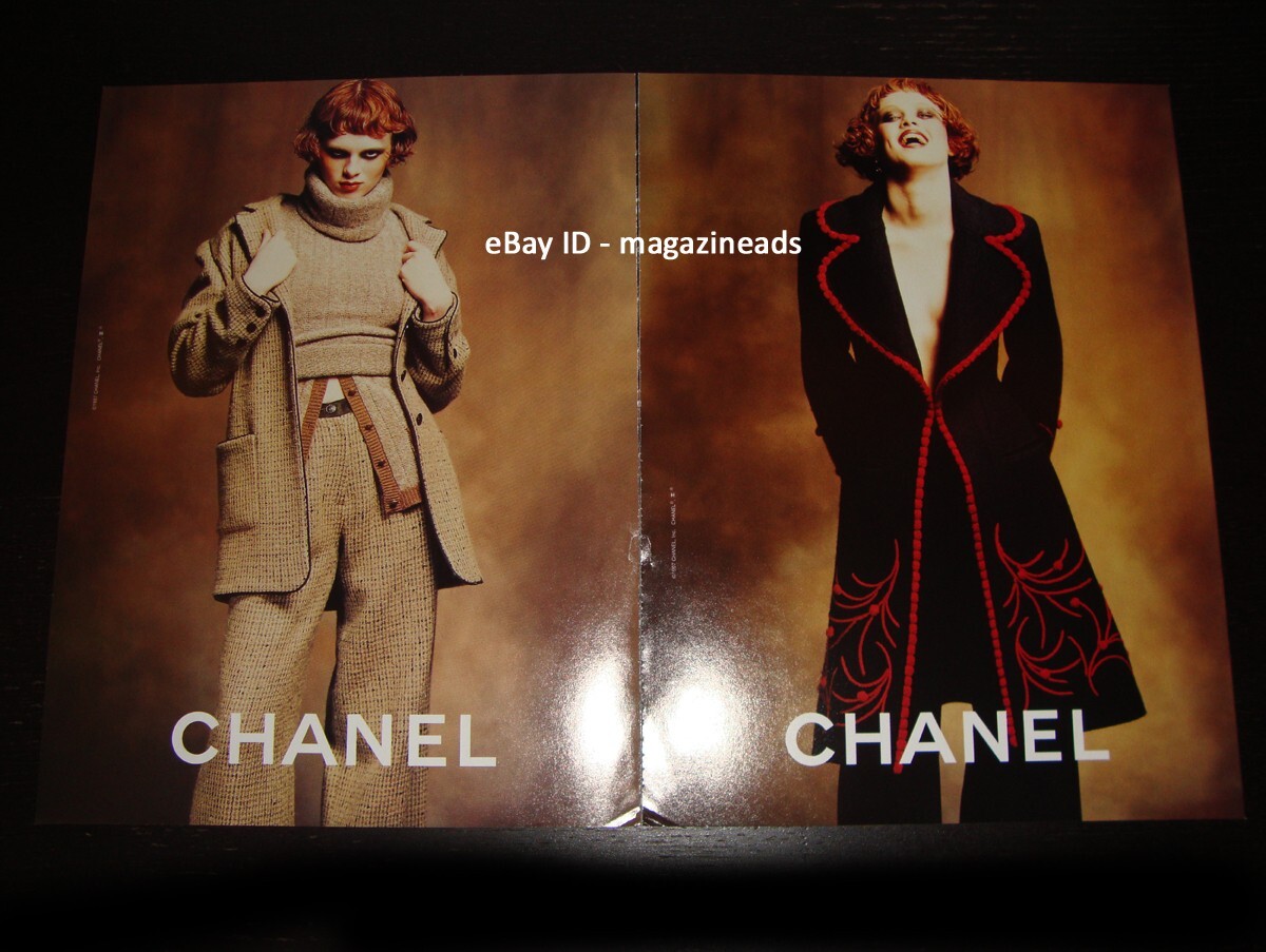 vintage CHANEL 5-Page PRINT AD Fall 1997 KAREN ELSON Karl vintage CHANEL 5-Page PRINT AD Fall 1997 KAREN ELSON Karl