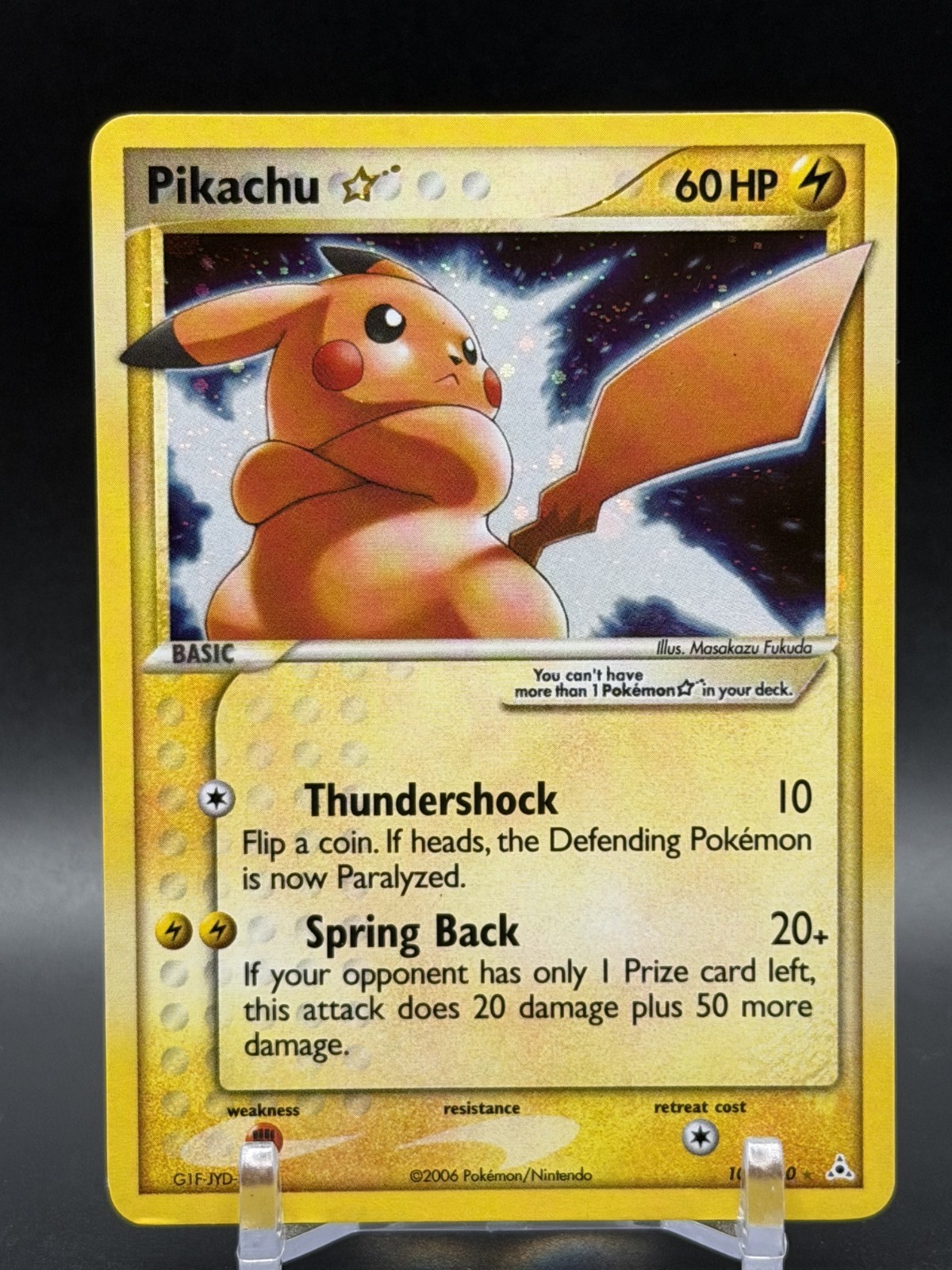 2006 Pokemon EX Holon Phantoms Pikachu Star Holo #104/110