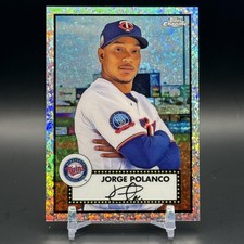 2021 Topps Chrome Platinum Anniversary Jorge Polanco Mini-Diamonds Refractor /70