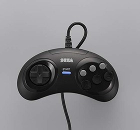 SEGA Mega Drive Mini 16 Bit Black with MEGADRIVE Classic Games and Controller