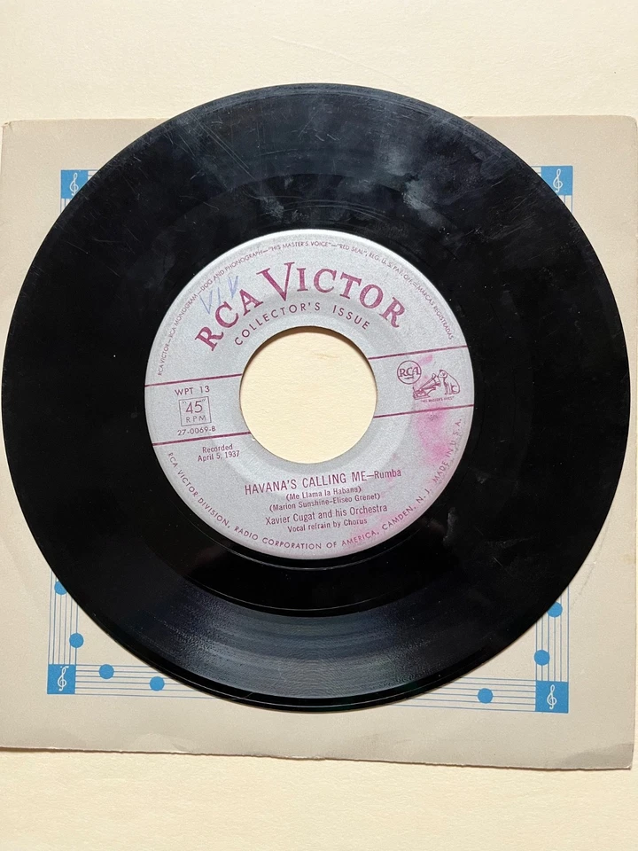 Xavier Cugat And His Orchestra Rumbas 45 RPM 4 Record  Box Set RCA Victor  - Image 4 of 4