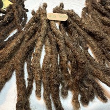 Human dreadlocks 45 Pieces Up To 9 Long Natural Ash Brown /Blonde 2.0-2.5cm