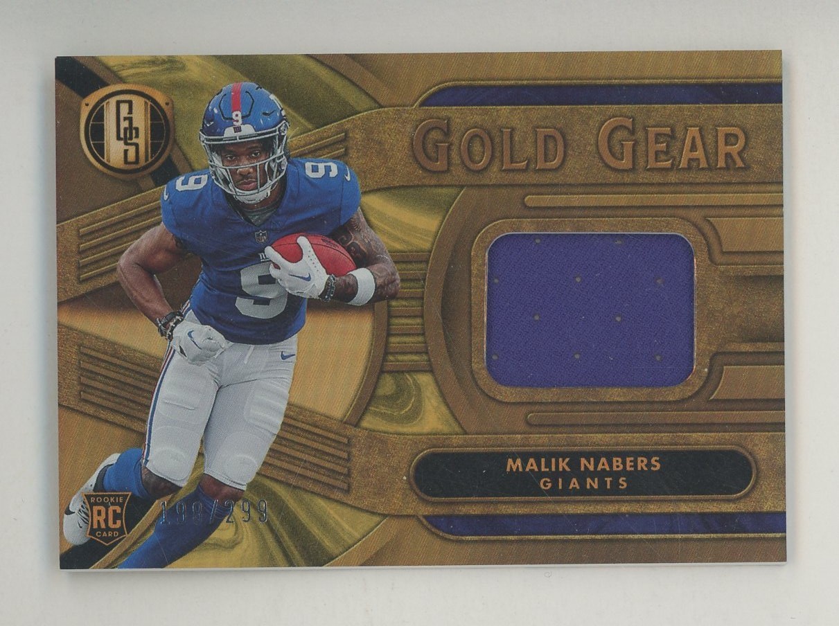 Malik Nabers Panini Gold Standard Gold Gear Memorabilia #GGMNS Base