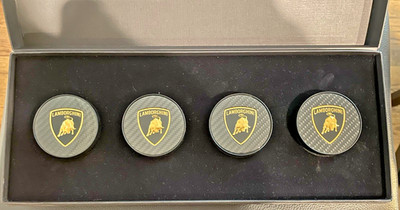 Genuine Lamborghini Center Caps Kit 470698165A OEM Carbon Fiber Urus Huracán