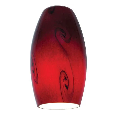 ACCESS LIGHTING 23111-RUSKY Merlot, Pendant Glass Shade, Red Sky Glass - Picture 1 of 3