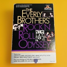 The Everly Brothers Rock N Roll Odyssey Betamax Beta Videotape MGM/UA