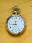 2P846 Antique MORA silver pocket watch-From Louis Brandt & Frère, Bienne(Omega)