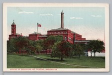 Bureau Of Engraving And Printing Washington DC, Vintage Postcard P28
