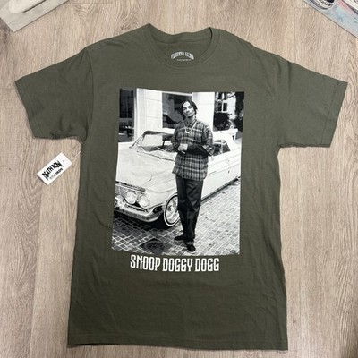New Death Row Records Snoop Dogg Photo Tee Charcoal Grey T-Shirt Size Medium