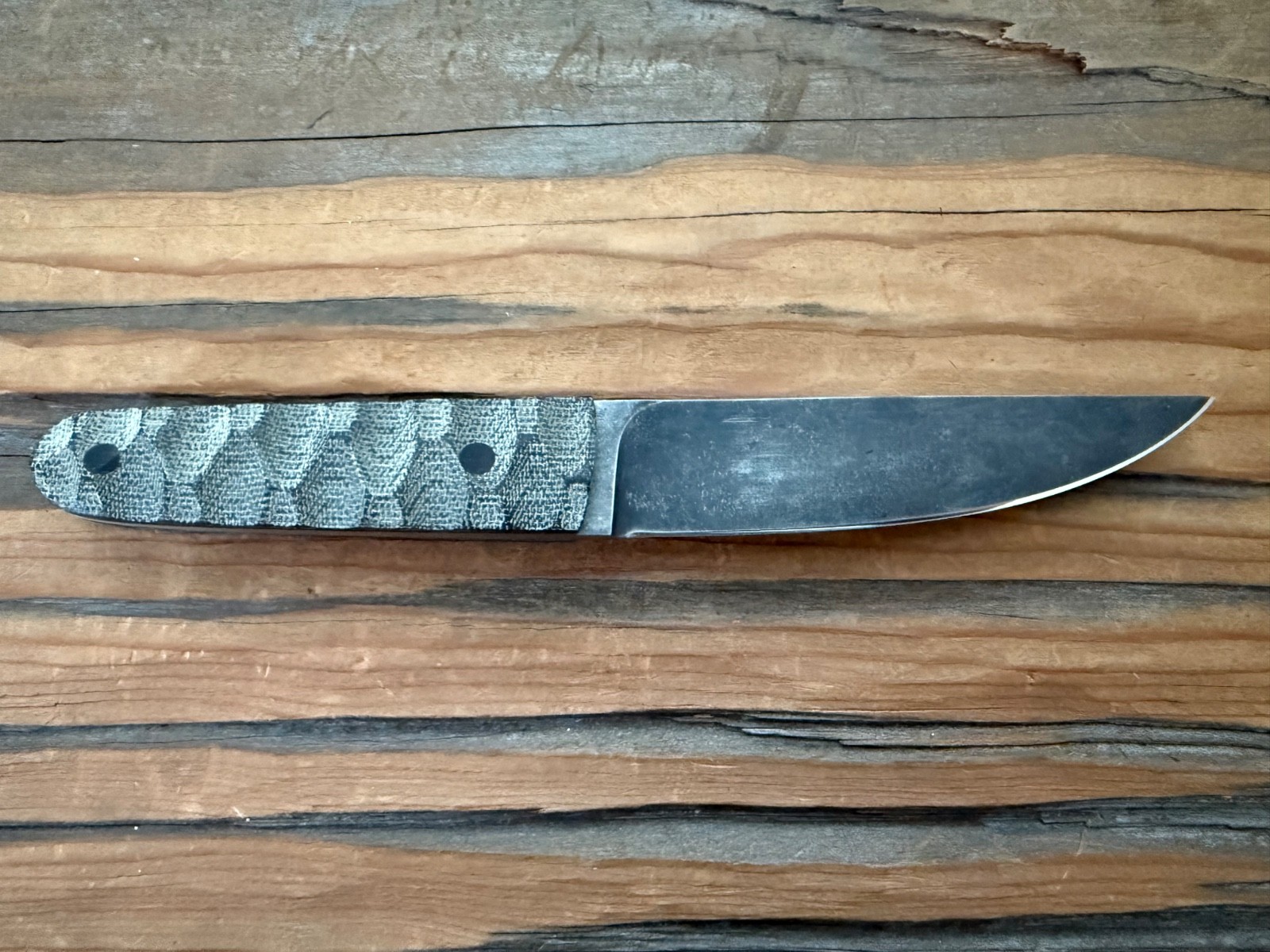 Ben Tendick BRT Bladeworks, BDU Kwaiken, 4.5" 1095 Blade, Black Micarta, Kydex