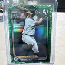 2024 Bowman Draft - Chrome Nick Kurtz #BDC-56 Lunar Glow Refractor (RC)