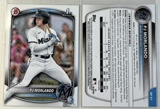 2025 Bowman Baseball  Prospects Paper BP-91 PJ Morlando, Miami Marlins