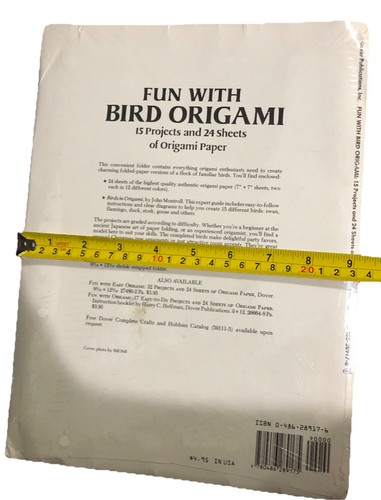 Fun with Bird Origami: 12 Projects and 24 Sheets of Origami Paper John Montrol - Picture 4 of 4