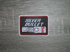 Coors Light Silver Bullet American Beer Embroidered Iron On Patch 3.5" x 2.5"