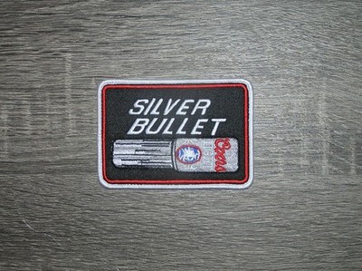 Coors Light Silver Bullet American Beer Embroidered Iron On Patch 3.5'' x 2.5''