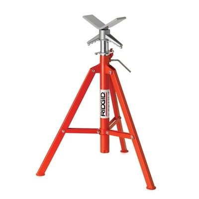 #ad Ridgid 22168 VF 99 28quot; 52quot; Adjustable 12quot; V Head Folding High Pipe Stand $134.10