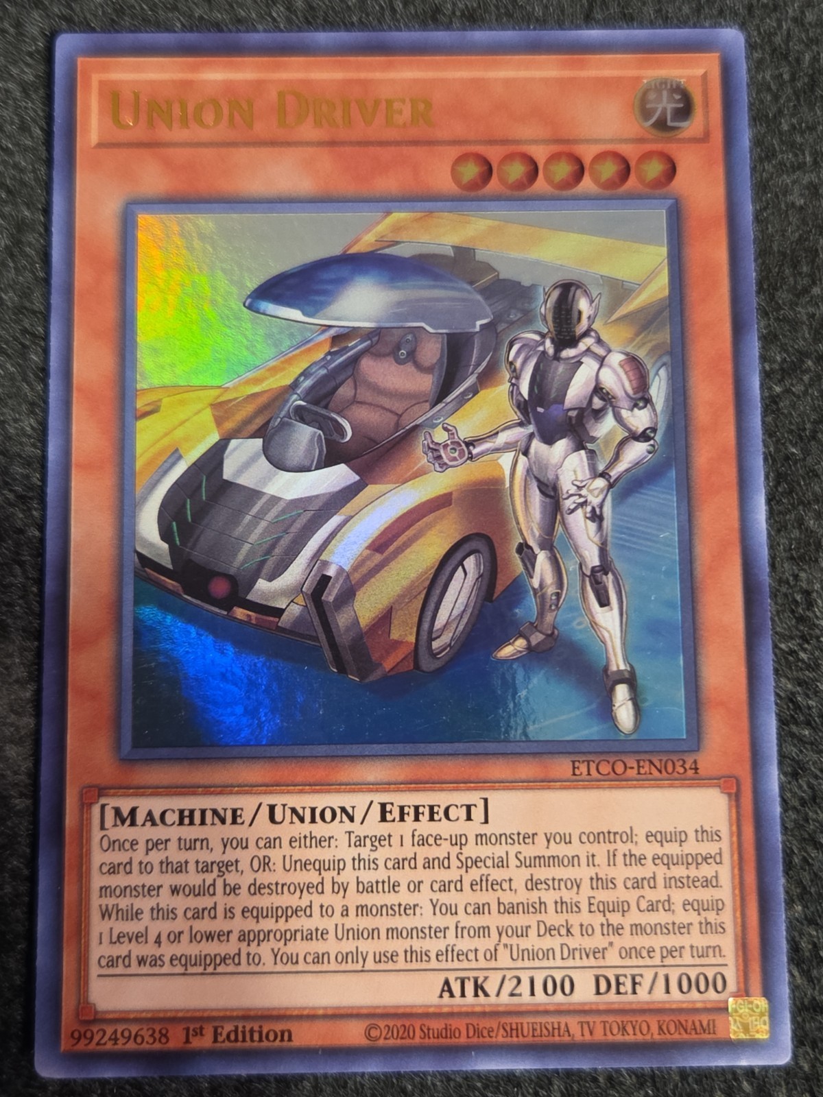 Union Driver ETCO-EN034 Eternity Code Ultra Rare 1st Edition NM