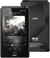 HiBy R6III 2025 DAP Player Hi Res Audio with Class A&AB Amp/Android 12 Black 