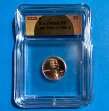 2025-D Lincoln Shield Small Cent Business Strike Copper RD Last Year of Issue
