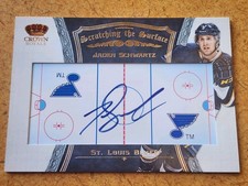 2012-13 Crown Royale NHL Jaden Schwartz Rookie on-card Auto!! Blues
