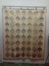 Vintage Beautiful Quilt Bedspread Bedcover Coverlet 203x170 Cm