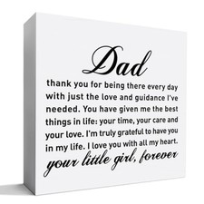 Thank You Dad Gifts from Daughter, Father's Day Birthday Christmas Gift for