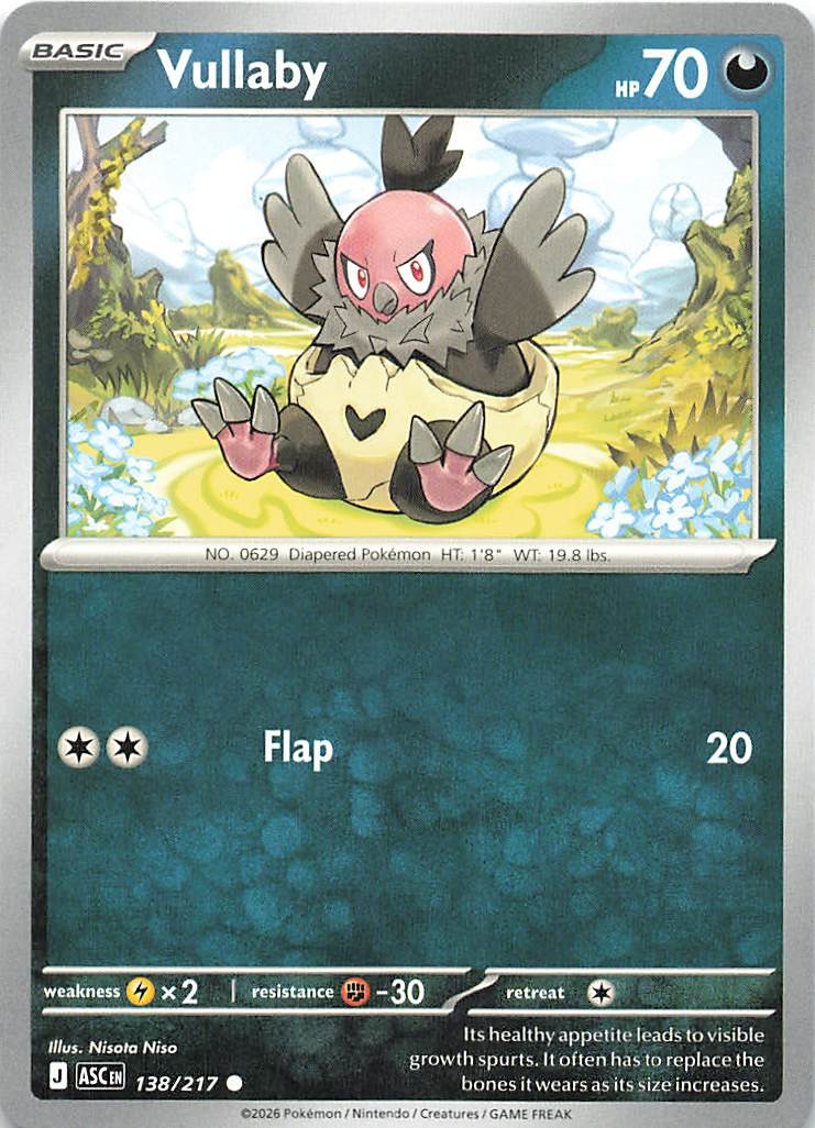 Vullaby Common ME: Ascended Heroes 138/217 NM