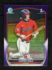 2023 Bowman Draft Chrome Purple Refractor 80/250 Cooper Ingle #BDC-85 9b1