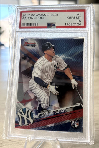 2017 BOWMAN'S BEST R #1 AARON JUDGE ROOKIE RC PSA 10
