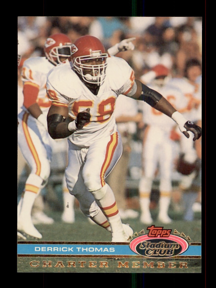 1991 STADIUM CLUB CHARTER MEMBER #NNO DERRICK THOMAS KANSAS CITY CHIEFS