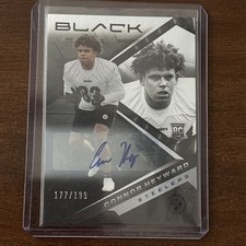 2022 Panini Black - #194 Connor Heyward Rookie RC Auto /199 Pittsburgh Steelers