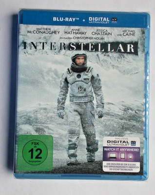 Interstellar 2014 Blu-ray OVP Christopher Nolan Matthew McConaughey FSK 12