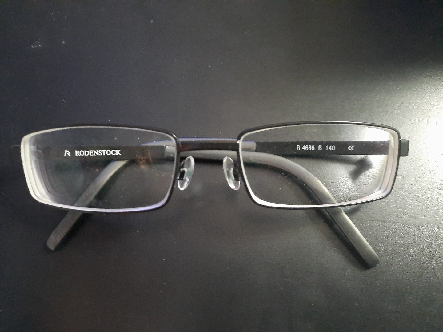 Rodenstock 4686 B 140 Full Rim Eye Glasses Frames Eyewear Black/Grey