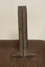 Antique Cast Iron 2 Cobblers shoe form stand - 9.25 in. H