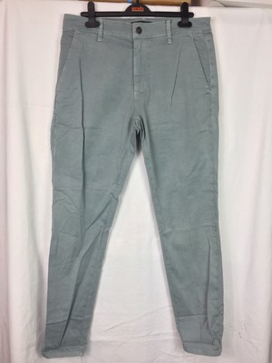 Mavi Herren Hose Twillhose Dave Tapered Chino Trousers Hell Grün W32 L30