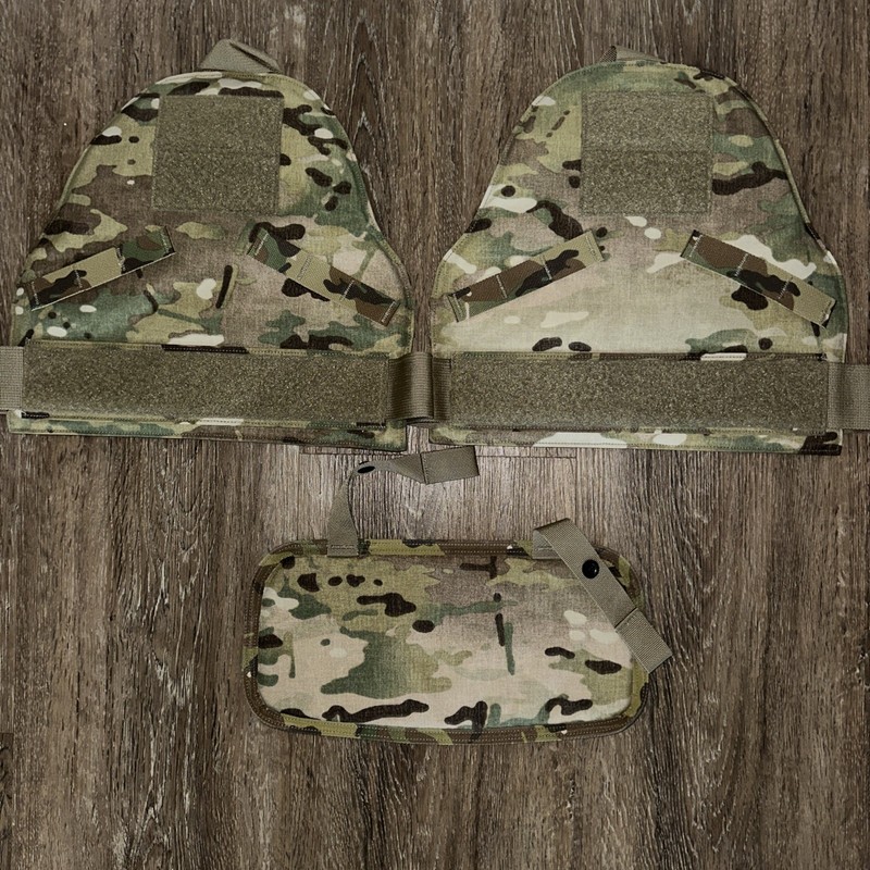 Multicam Body Armor Vest Accessories Lot ,with Soft Armor Inserts #6