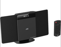 JVC RD-D325B Bluetooth DAB+ Flat Panel Hi-Fi System Dark Grey