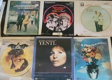 Vintage CED Laser Disc Movies Lot of 6, Barbara Streisand  Robert Redford Fans